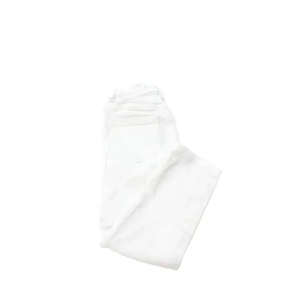 DL1961 Girls Cotton Zippered Straight Jeans White Size 4